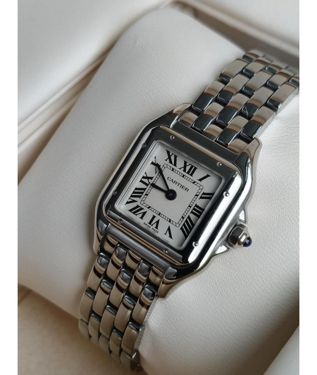CARTIER Белые часы, фото 4