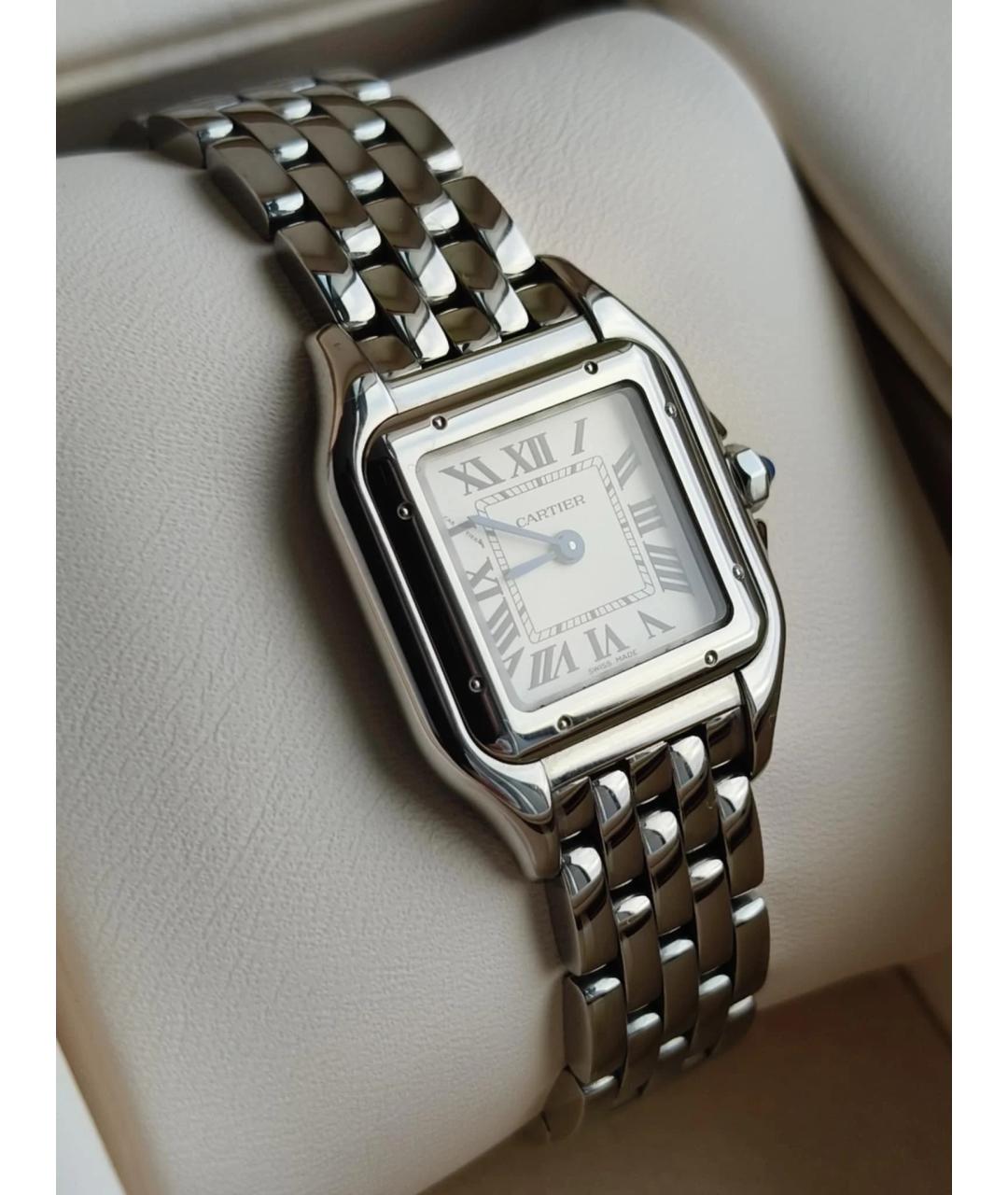 CARTIER Белые часы, фото 5