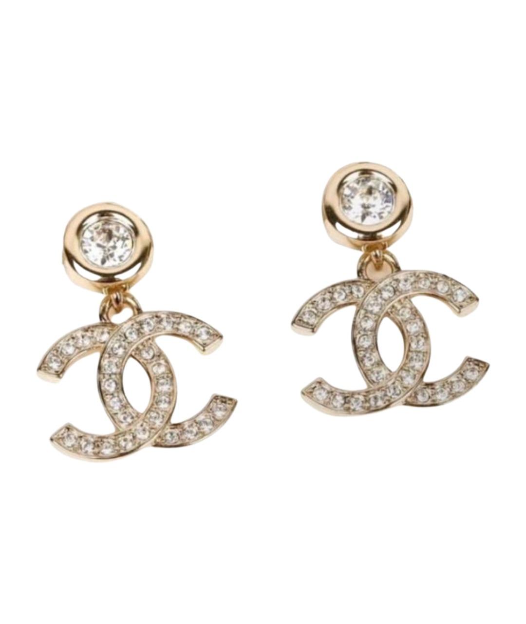 CHANEL Золотые серьги, фото 1