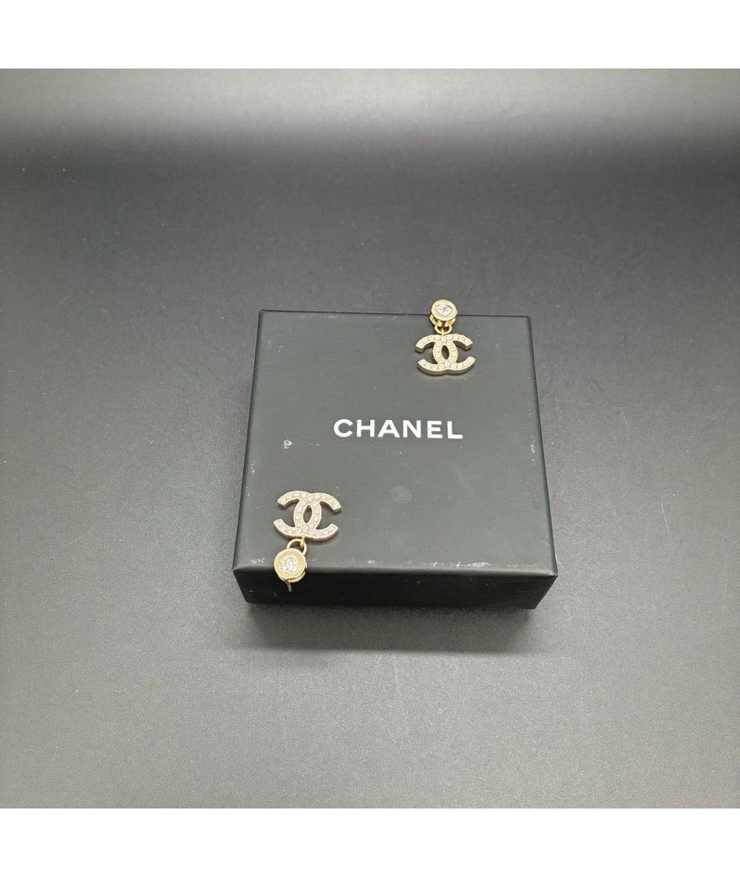 CHANEL Золотые серьги, фото 4