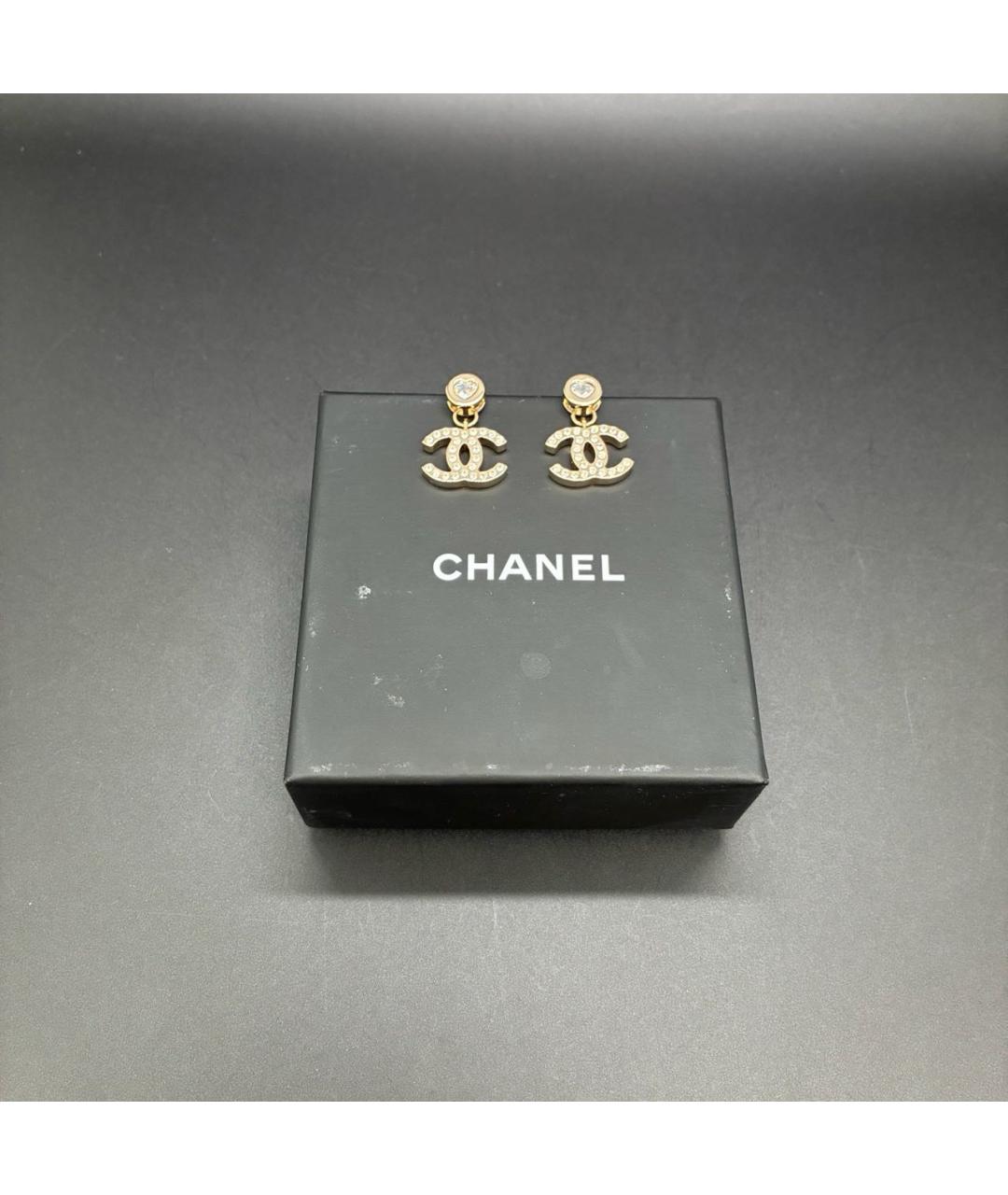 CHANEL Золотые серьги, фото 3