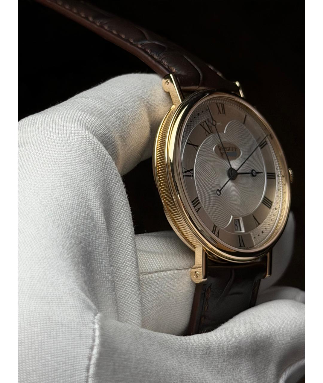Breguet Белые часы из желтого золота, фото 5