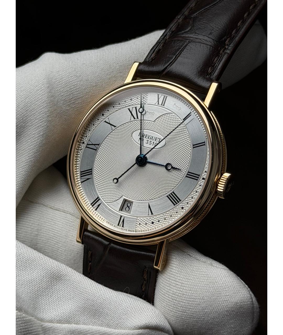 Breguet Белые часы из желтого золота, фото 3