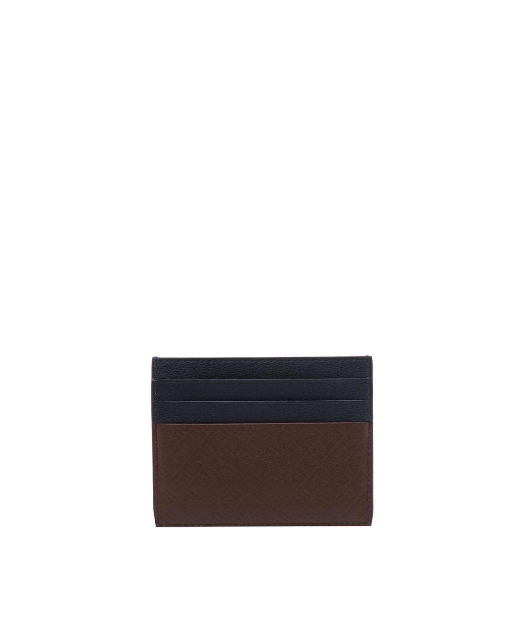FERRAGAMO Коричневый кожаный кардхолдер, фото 2