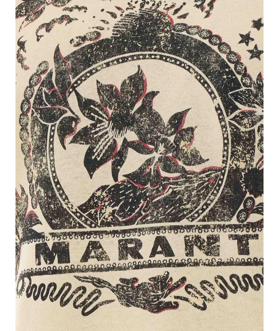 ISABEL MARANT Белая хлопковая футболка, фото 3