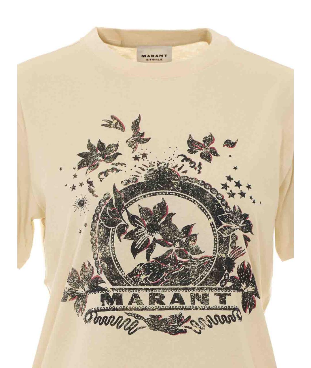 ISABEL MARANT Белая хлопковая футболка, фото 4