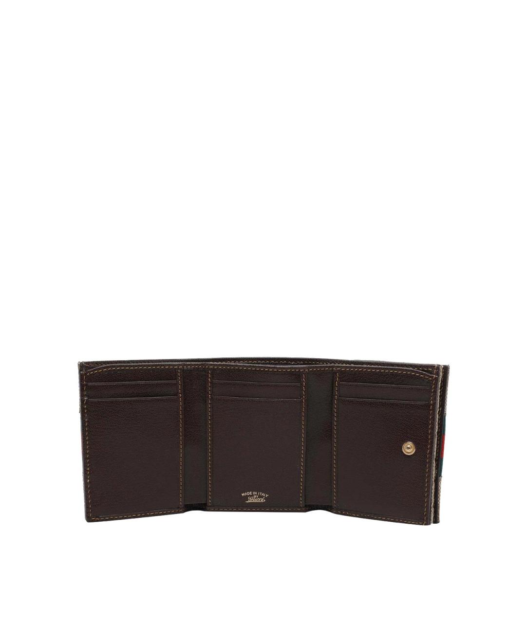 GUCCI Бежевый кожаный кошелек, фото 2