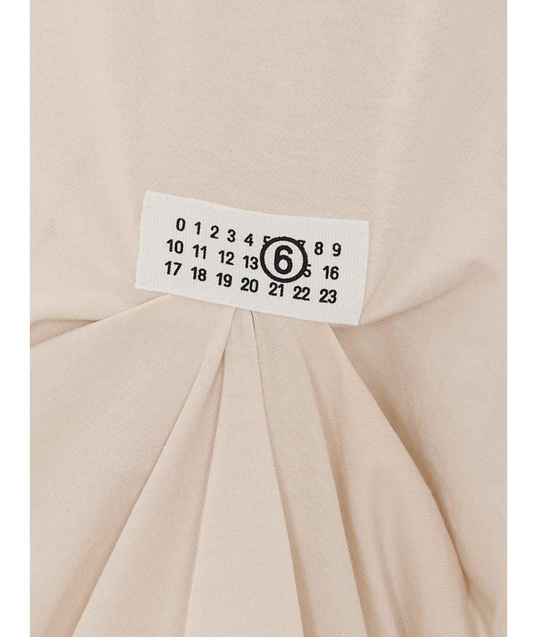 MM6 MAISON MARGIELA Белая хлопковая футболка, фото 3