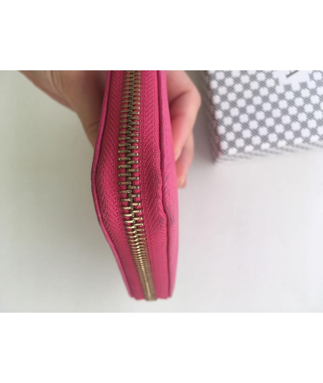 FURLA Розовый кожаный кошелек, фото 7