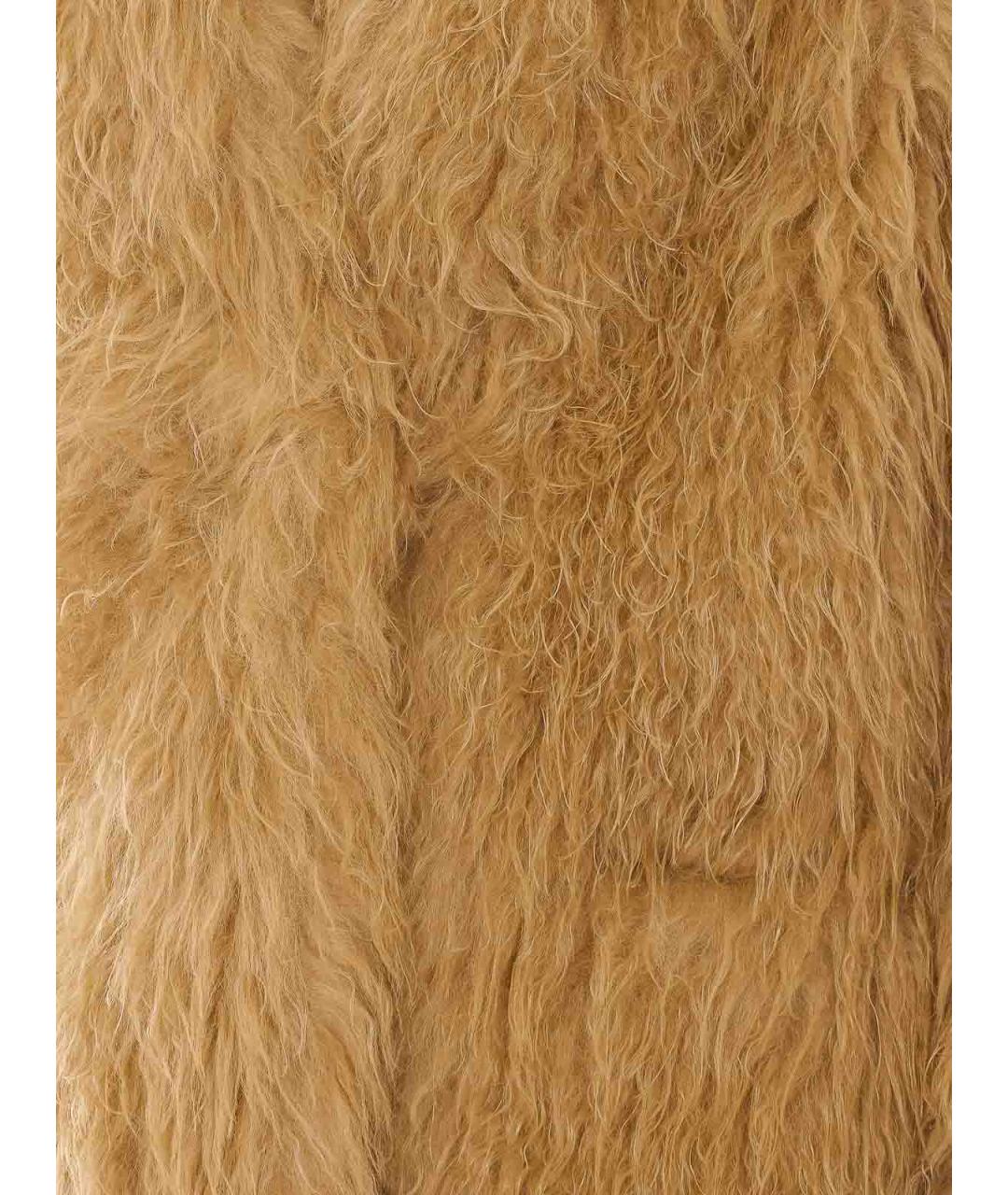 ISABEL MARANT Желтая полиэстеровая шуба, фото 3