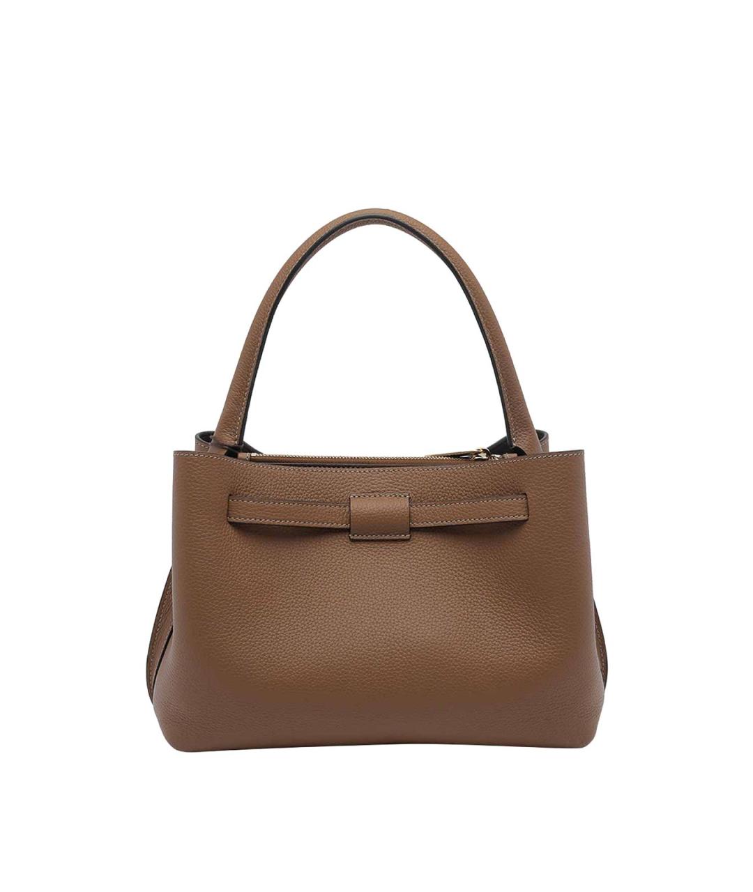 TOD'S Коричневая кожаная сумка тоут, фото 3