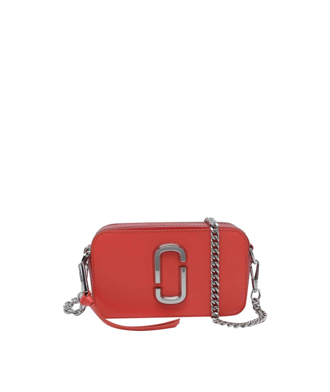 MARC JACOBS Коралловая кожаная сумка через плечо, фото 3