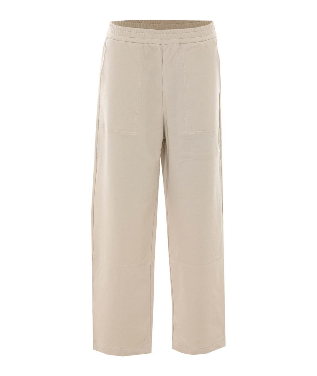 BRUNELLO CUCINELLI Белые хлопковые спортивные брюки и шорты, фото 1
