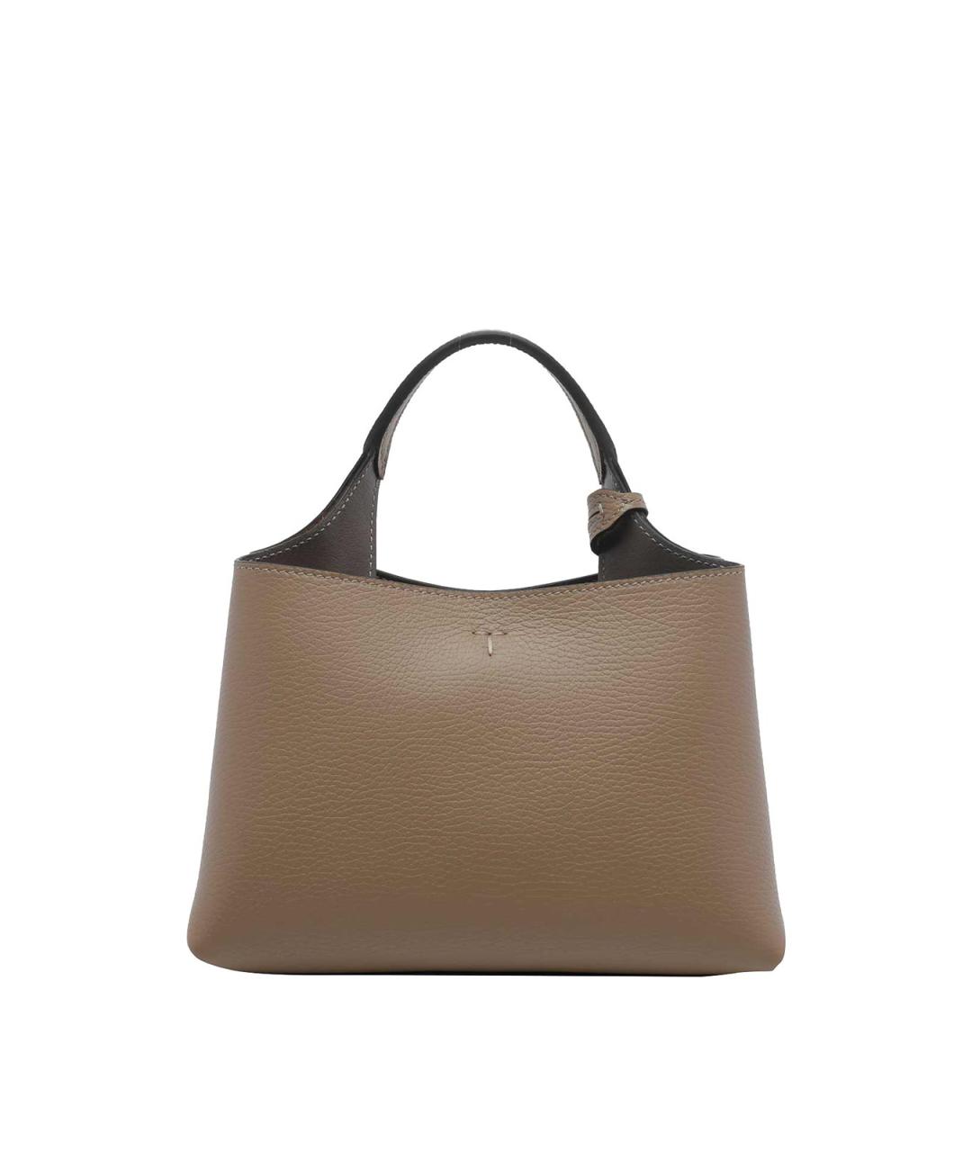 TOD'S Коричневая кожаная сумка тоут, фото 3