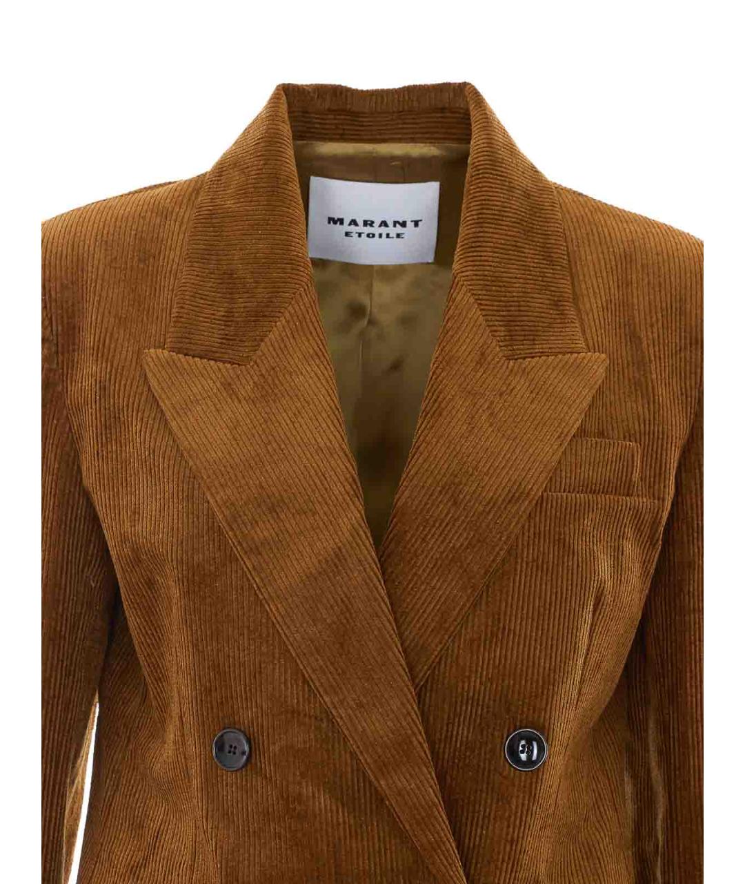 ISABEL MARANT Коричневая хлопковая куртка, фото 4