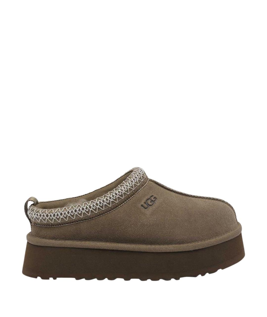 UGG Бежевые замшевые сабо, фото 1