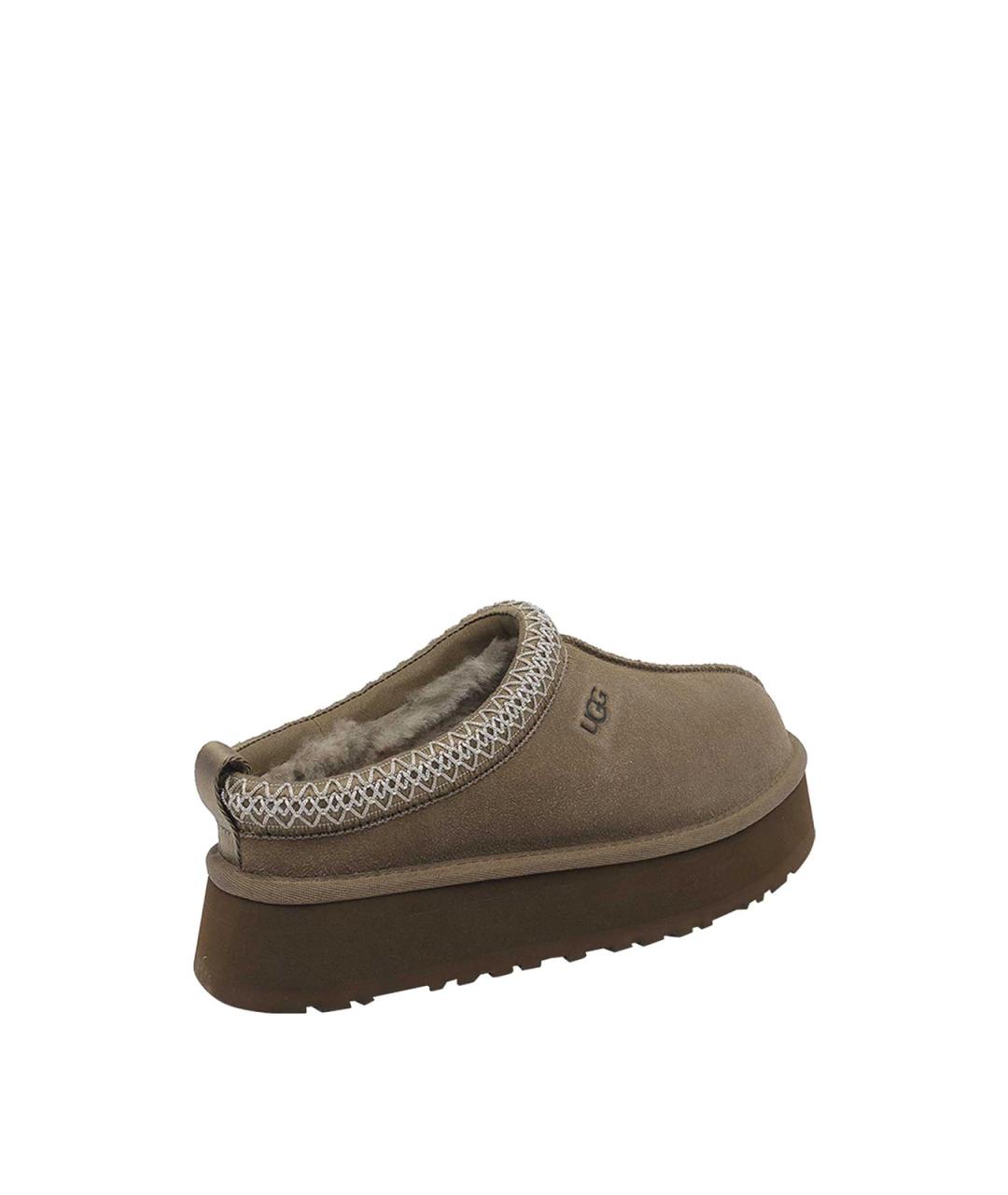 UGG Бежевые замшевые сабо, фото 3