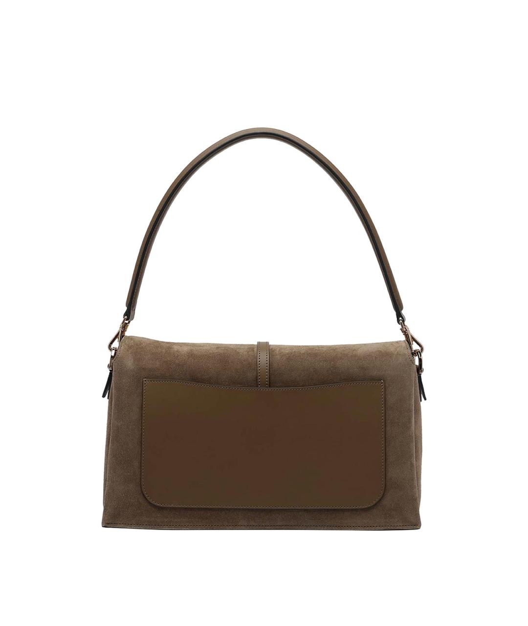 TOD'S Коричневая замшевая сумка через плечо, фото 3