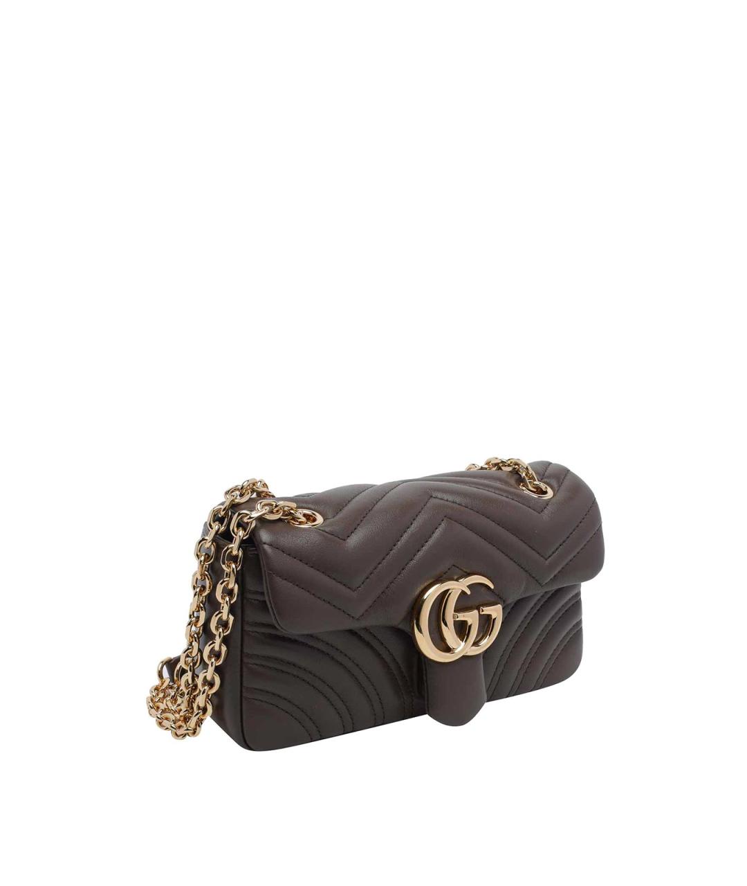 GUCCI Коричневая кожаная сумка через плечо, фото 2