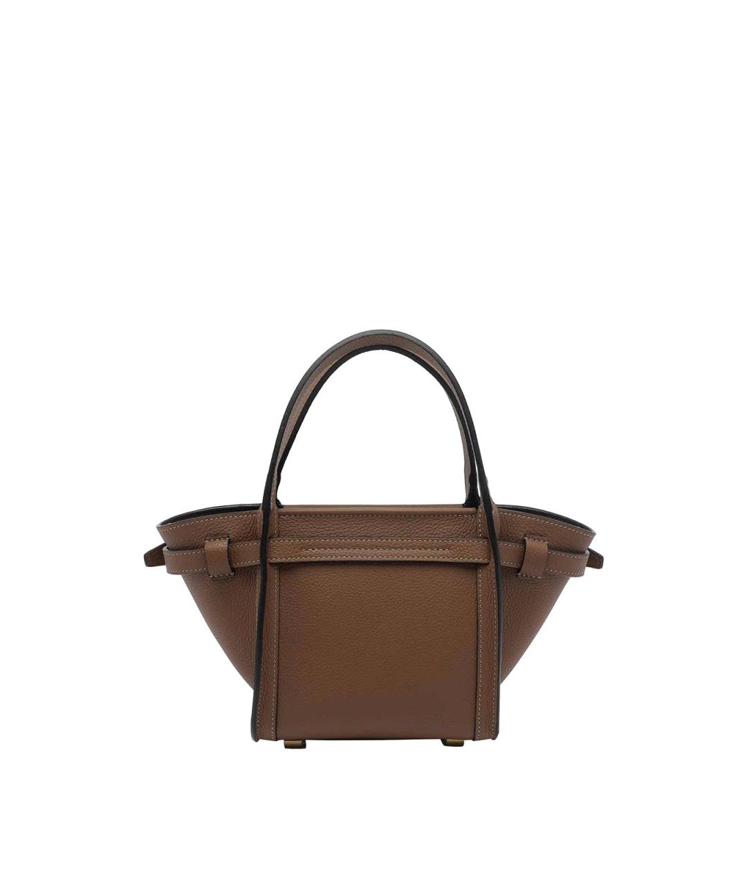 TOD'S Коричневая кожаная сумка тоут, фото 3