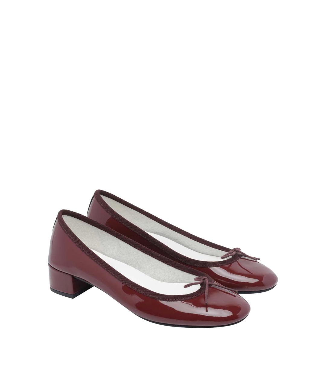 REPETTO Бордовые кожаные балетки, фото 2