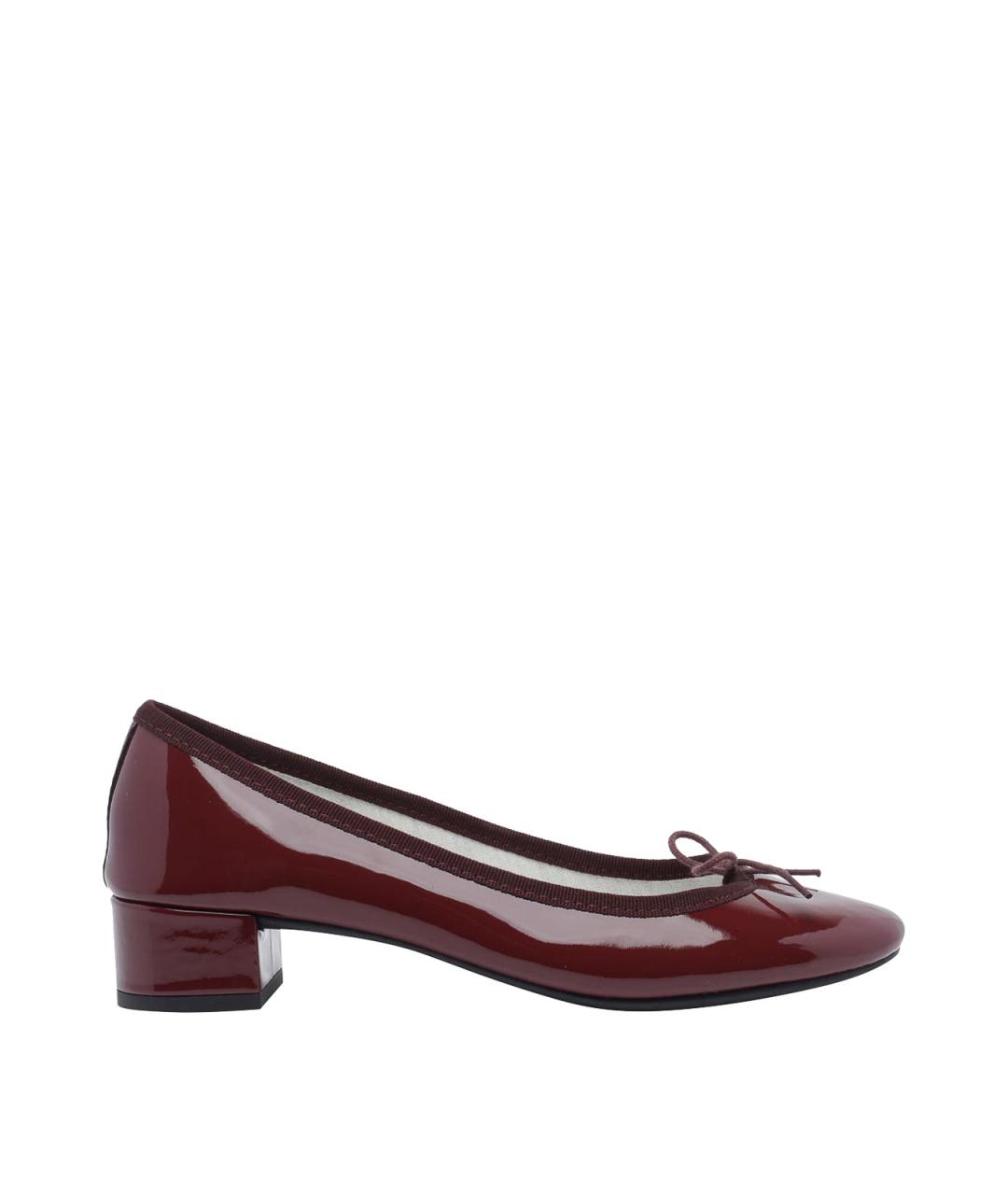 REPETTO Бордовые кожаные балетки, фото 1