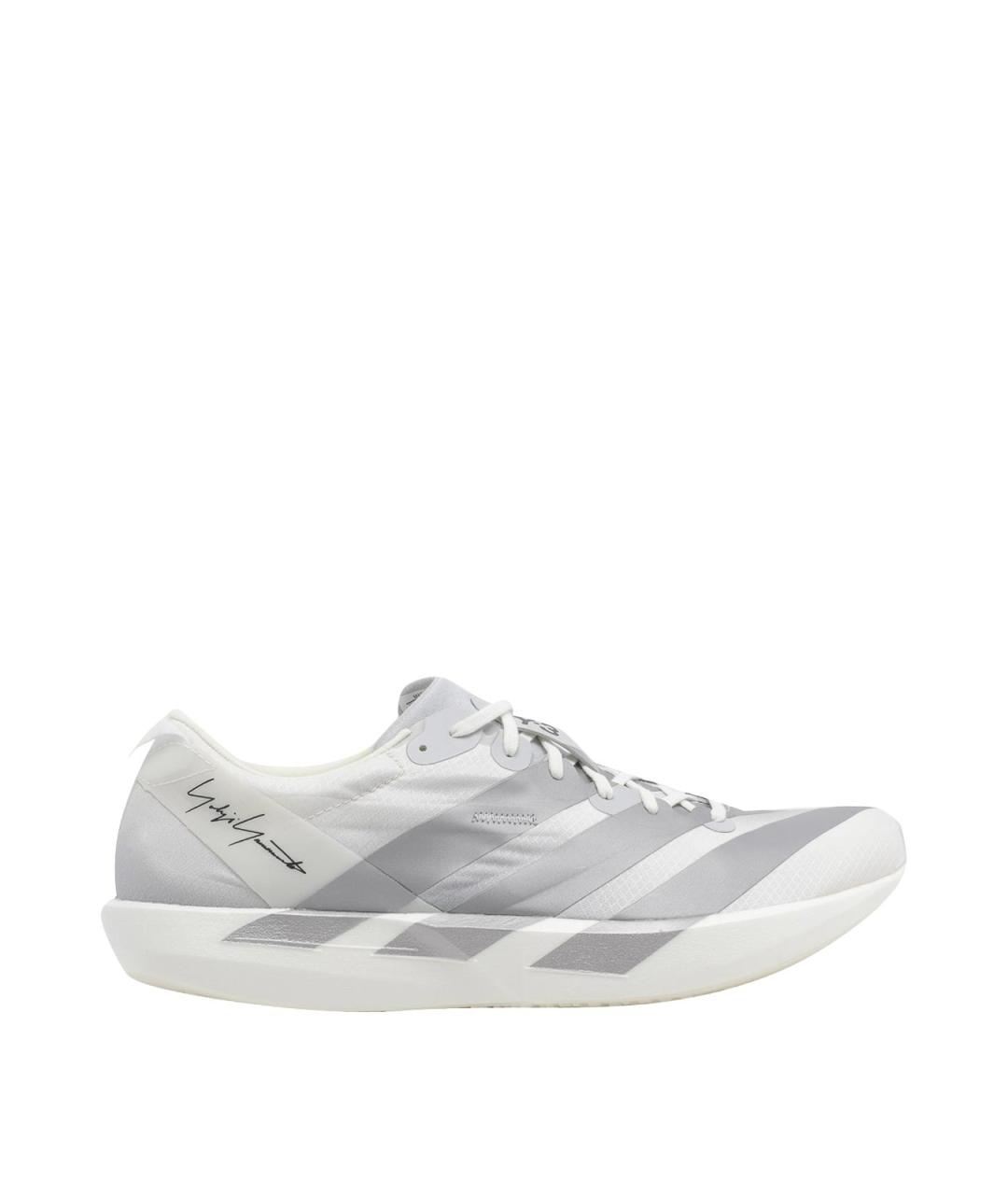 Y-3 Белые текстильные низкие кроссовки / кеды, фото 1