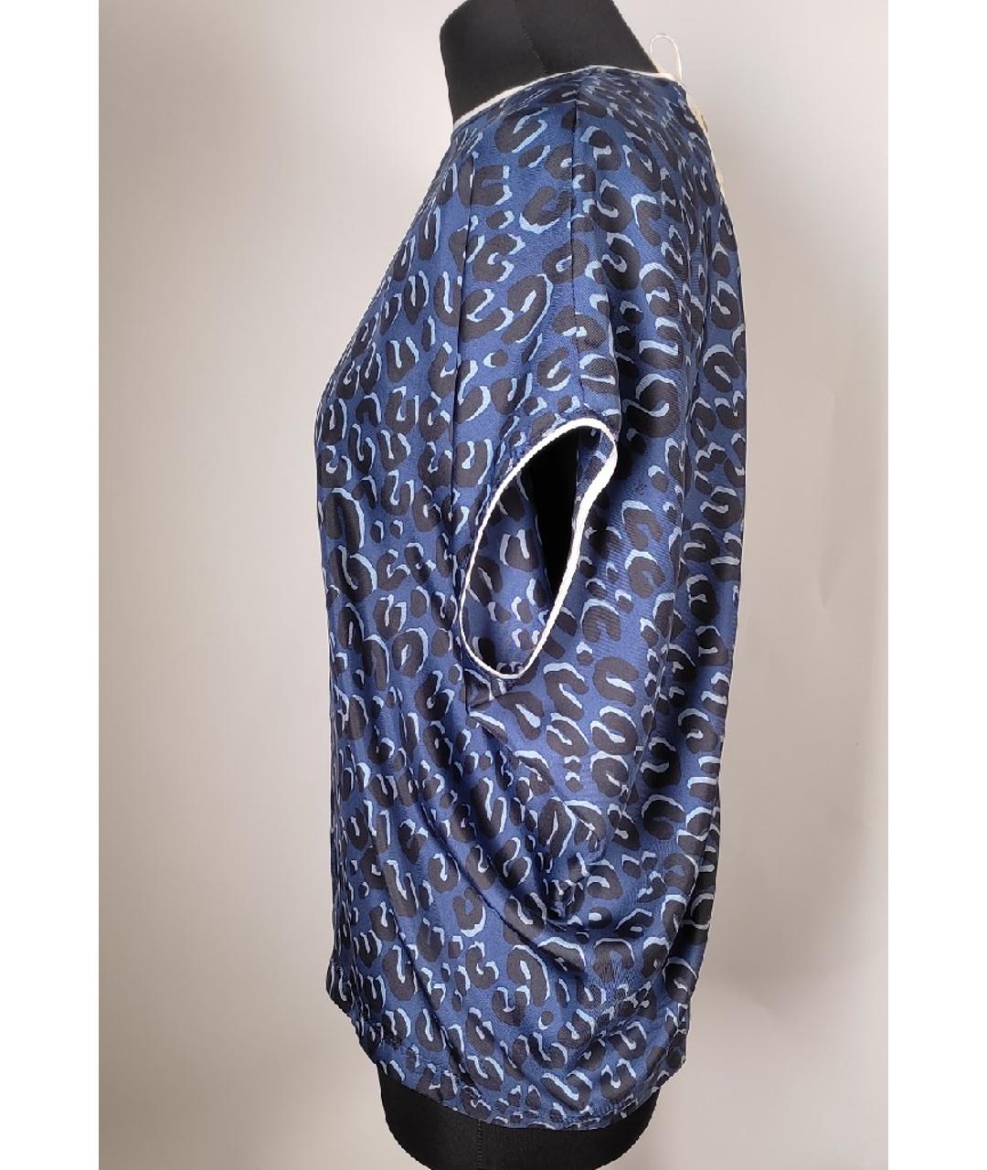 LOUIS VUITTON PRE-OWNED Синяя шелковая блузы, фото 2