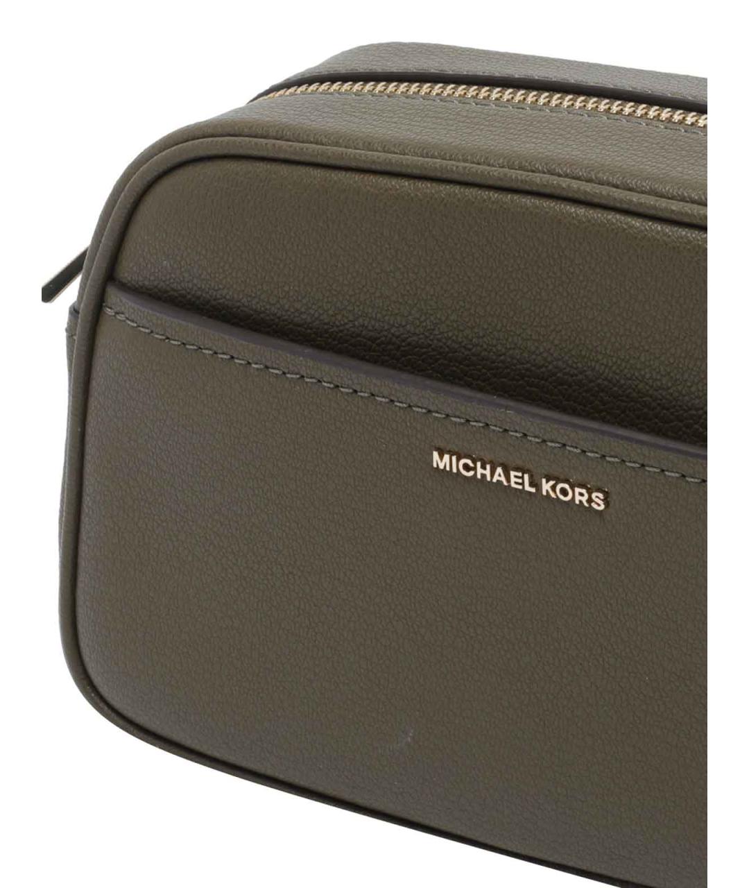 MICHAEL MICHAEL KORS Хаки сумка через плечо из искусственной кожи, фото 4