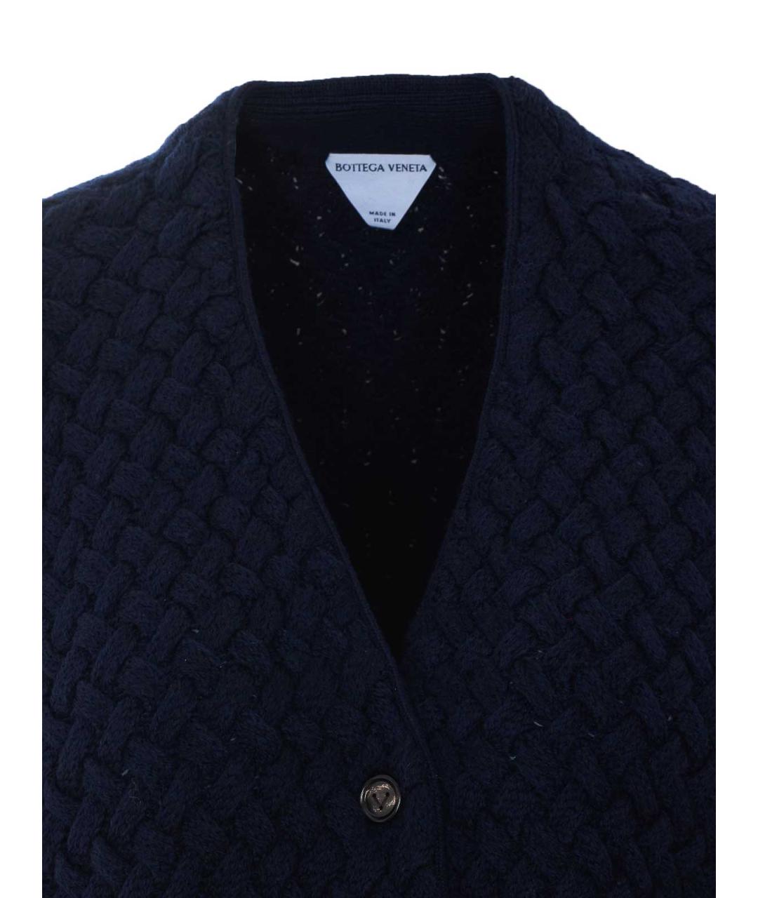 BOTTEGA VENETA Синий шерстяной кардиган, фото 4