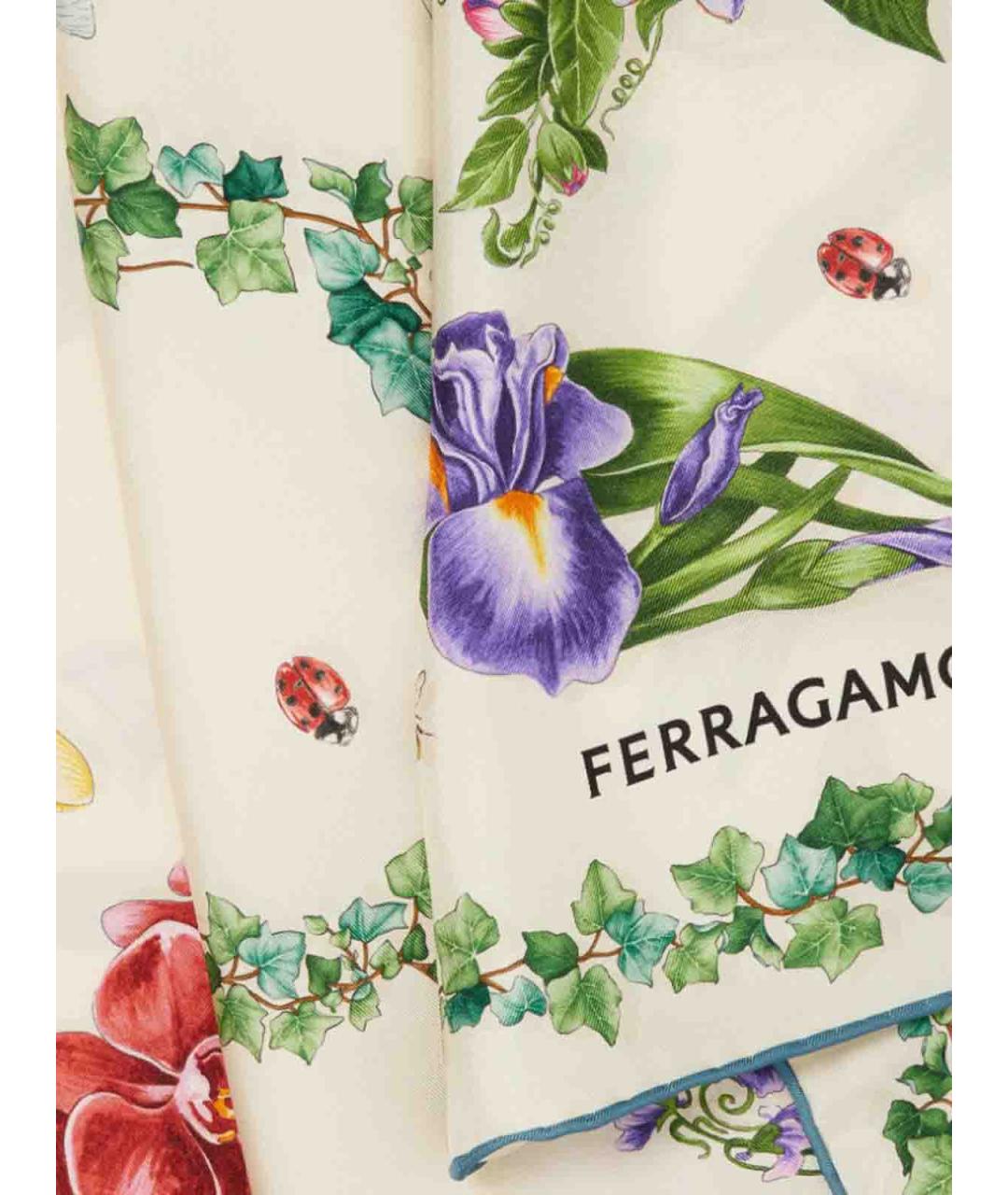 FERRAGAMO Мульти шелковый платок, фото 2