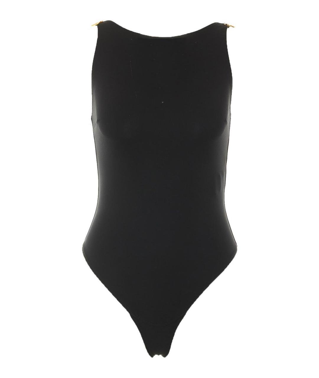 ELISABETTA FRANCHI Черное вискозное боди, фото 1