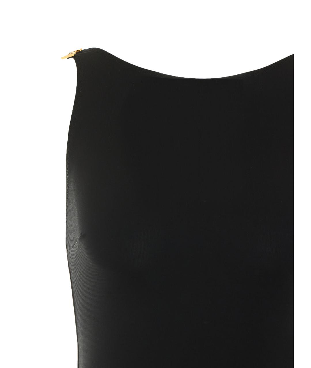 ELISABETTA FRANCHI Черное вискозное боди, фото 4