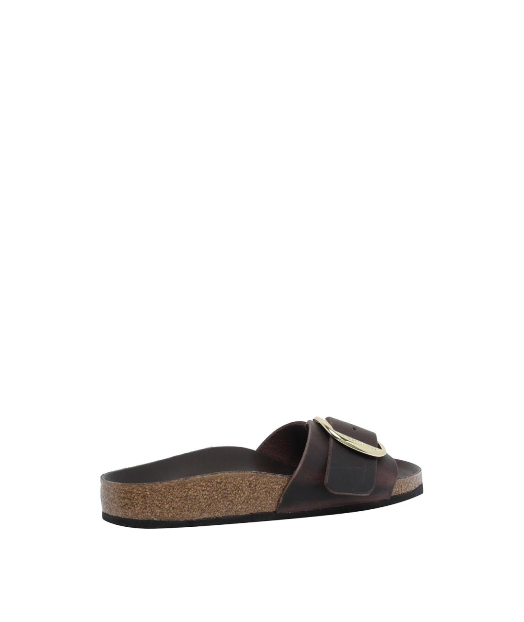 BIRKENSTOCK Коричневые кожаные сандалии, фото 3