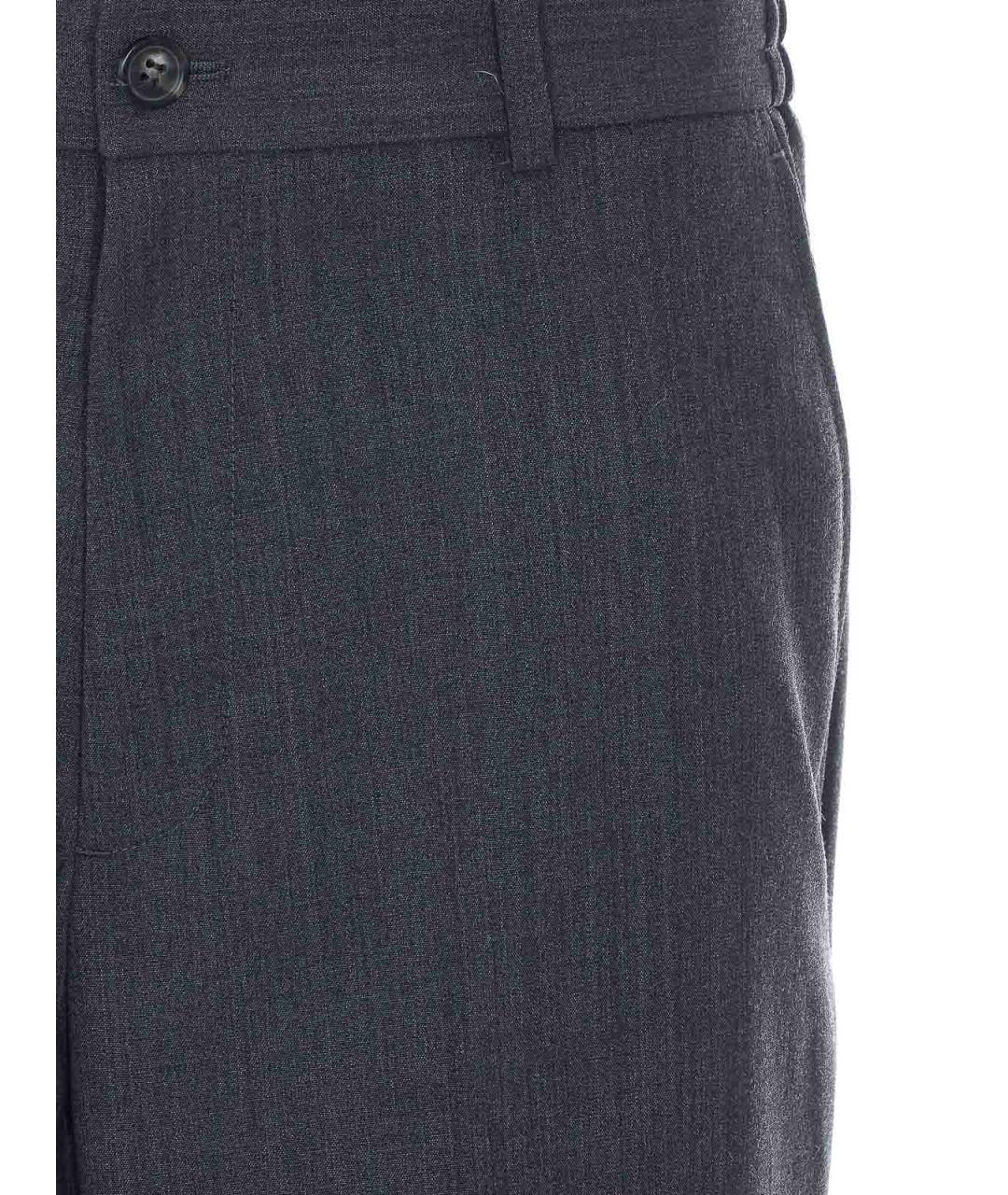 A.P.C. Серые полиэстеровые повседневные брюки, фото 4