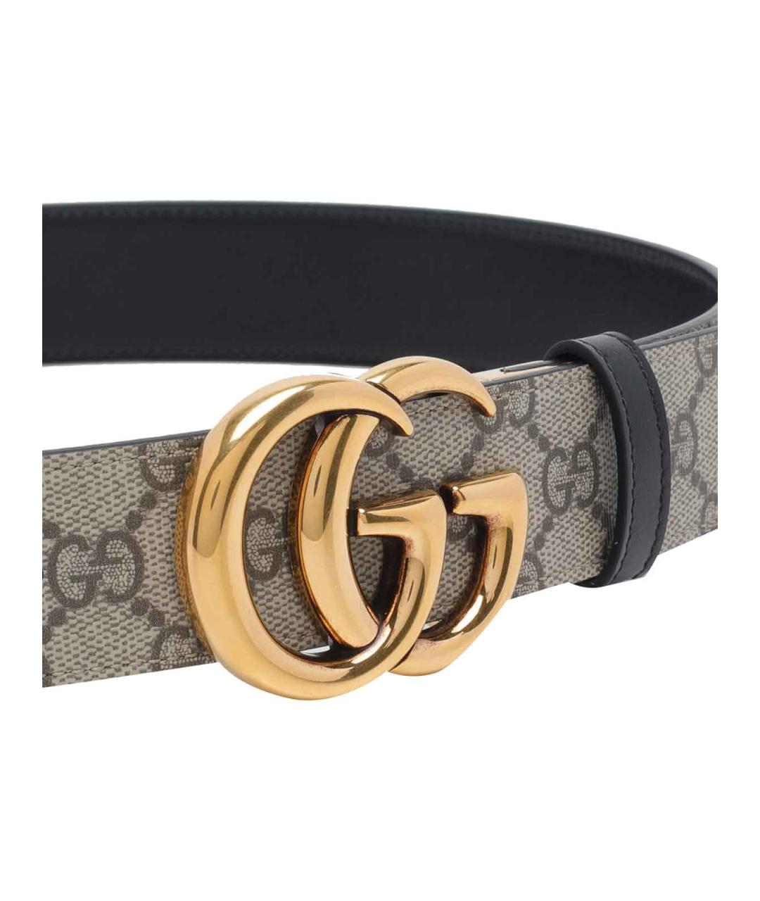 GUCCI Серый полиуретановый ремень, фото 2