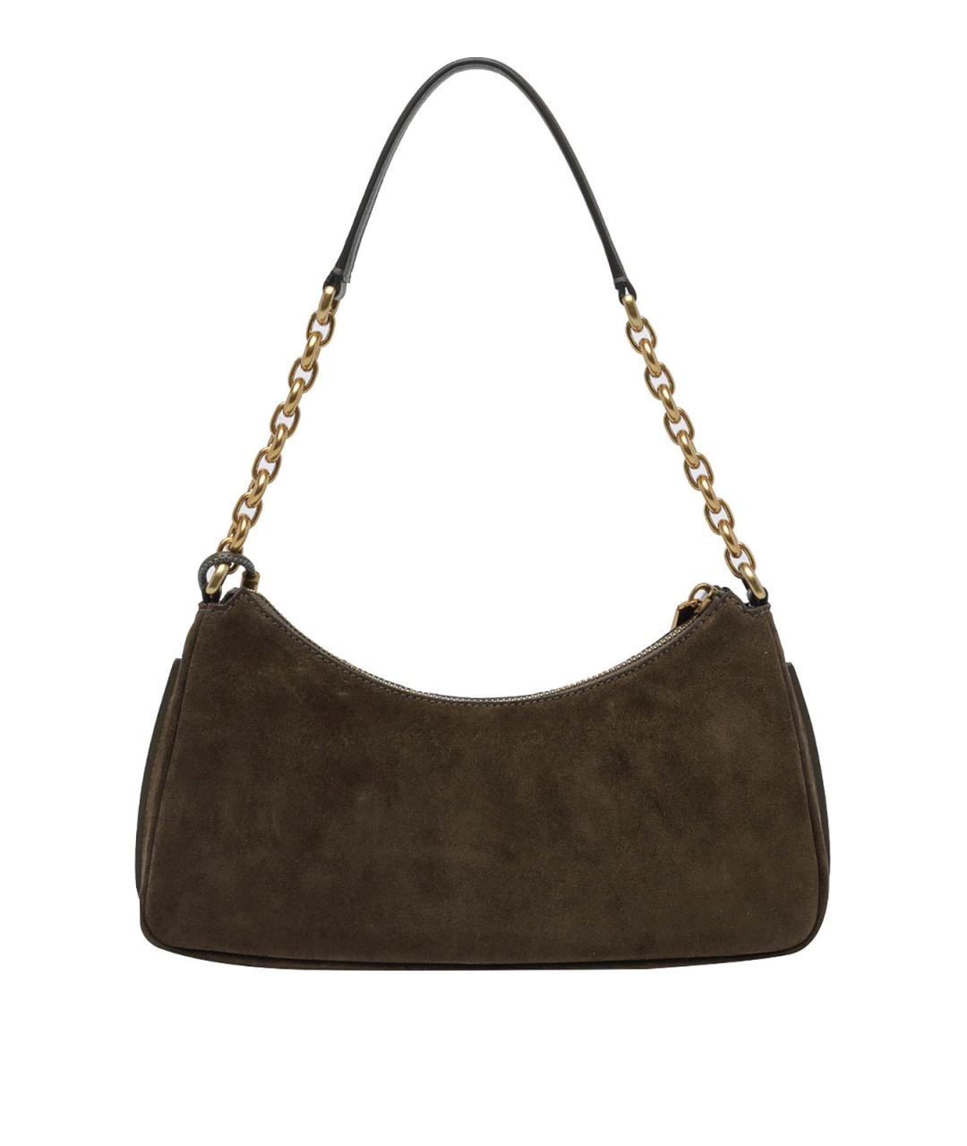 MICHAEL MICHAEL KORS Хаки кожаная сумка через плечо, фото 3