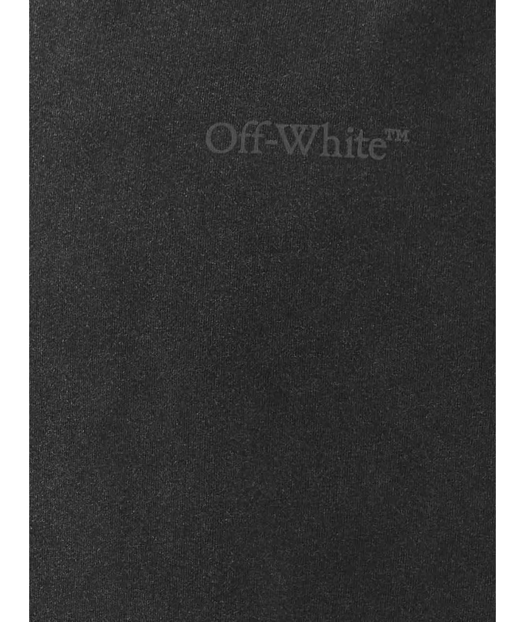 OFF-WHITE Черная хлопковая футболка, фото 3