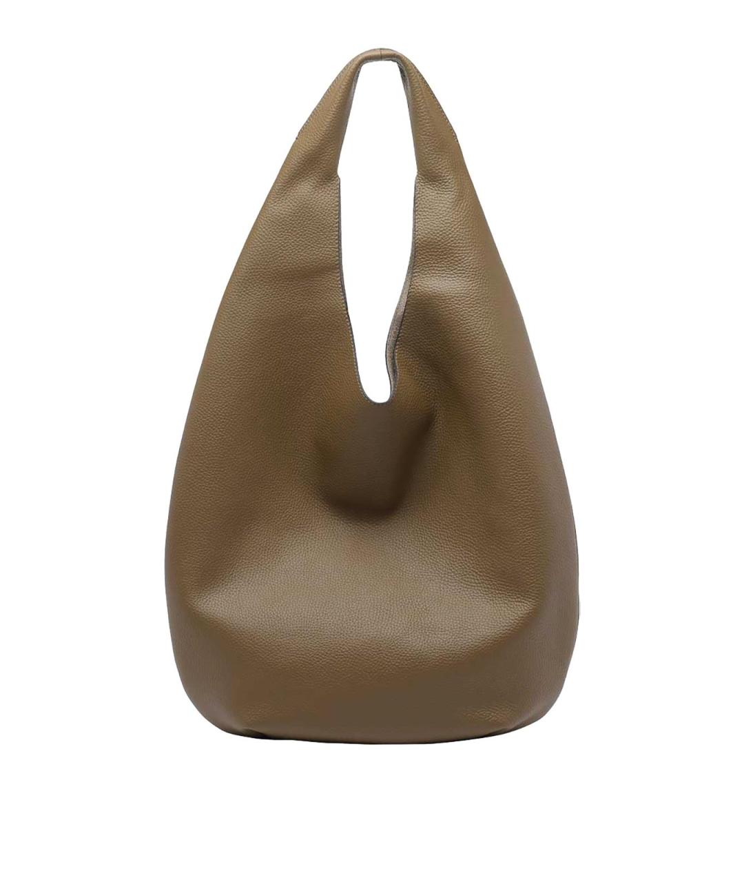 A.P.C. Хаки кожаная сумка через плечо, фото 3