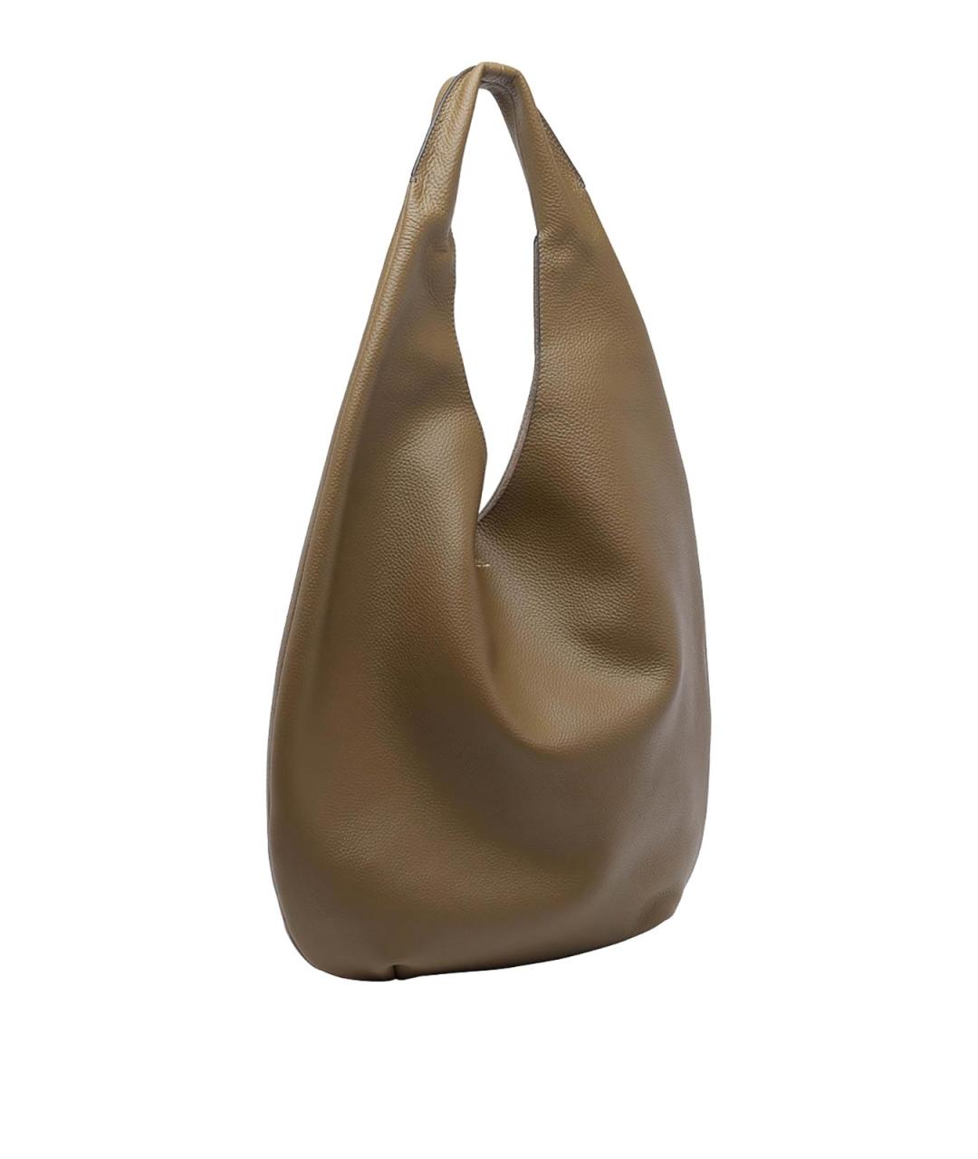 A.P.C. Хаки кожаная сумка через плечо, фото 2