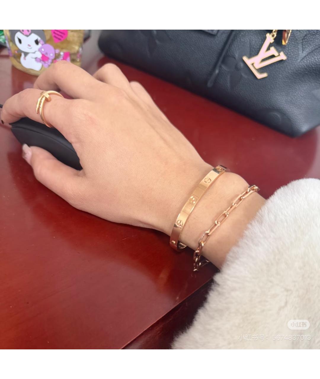 CARTIER Золотой браслет из розового золота, фото 8