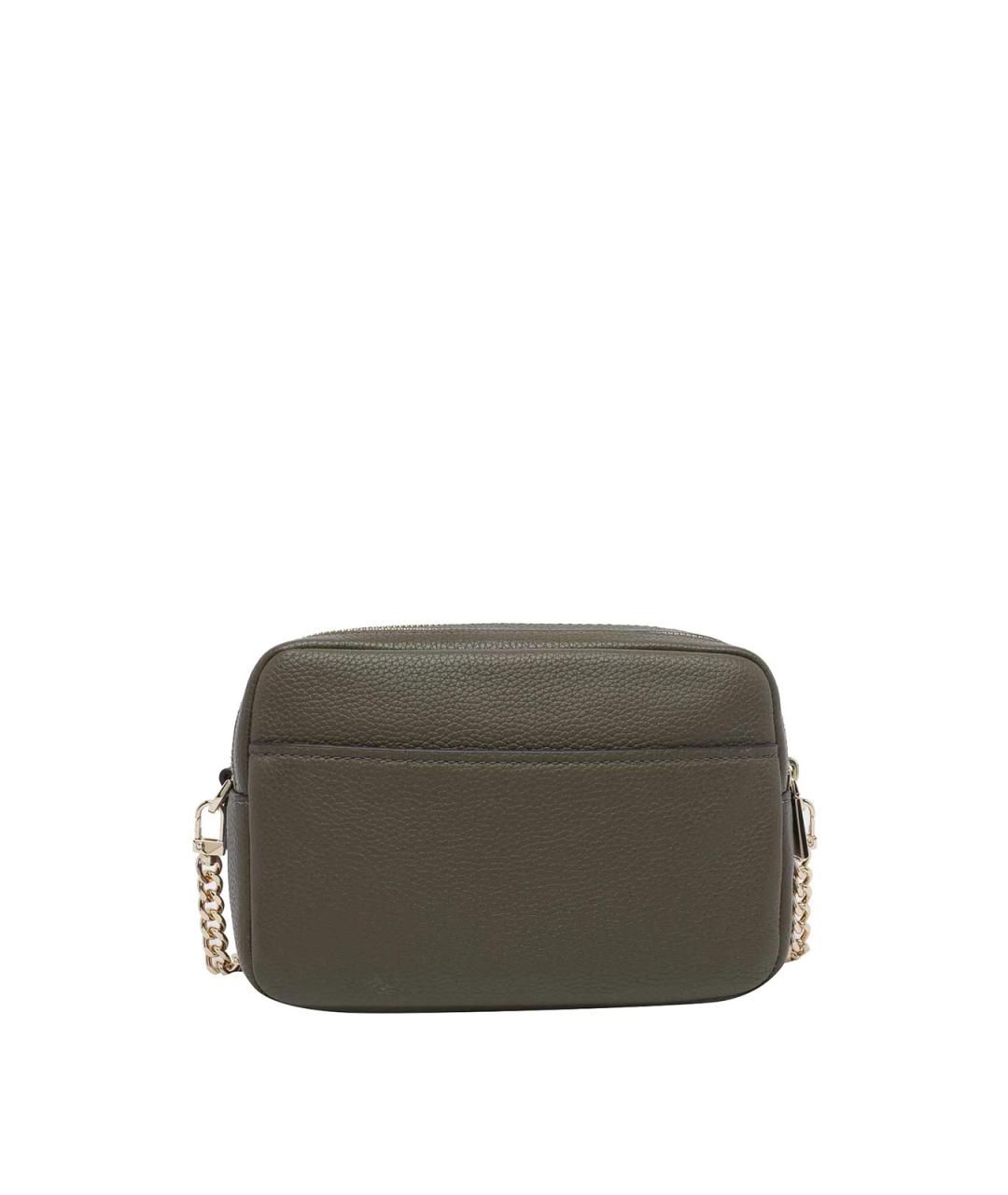 MICHAEL MICHAEL KORS Хаки кожаная сумка через плечо, фото 3