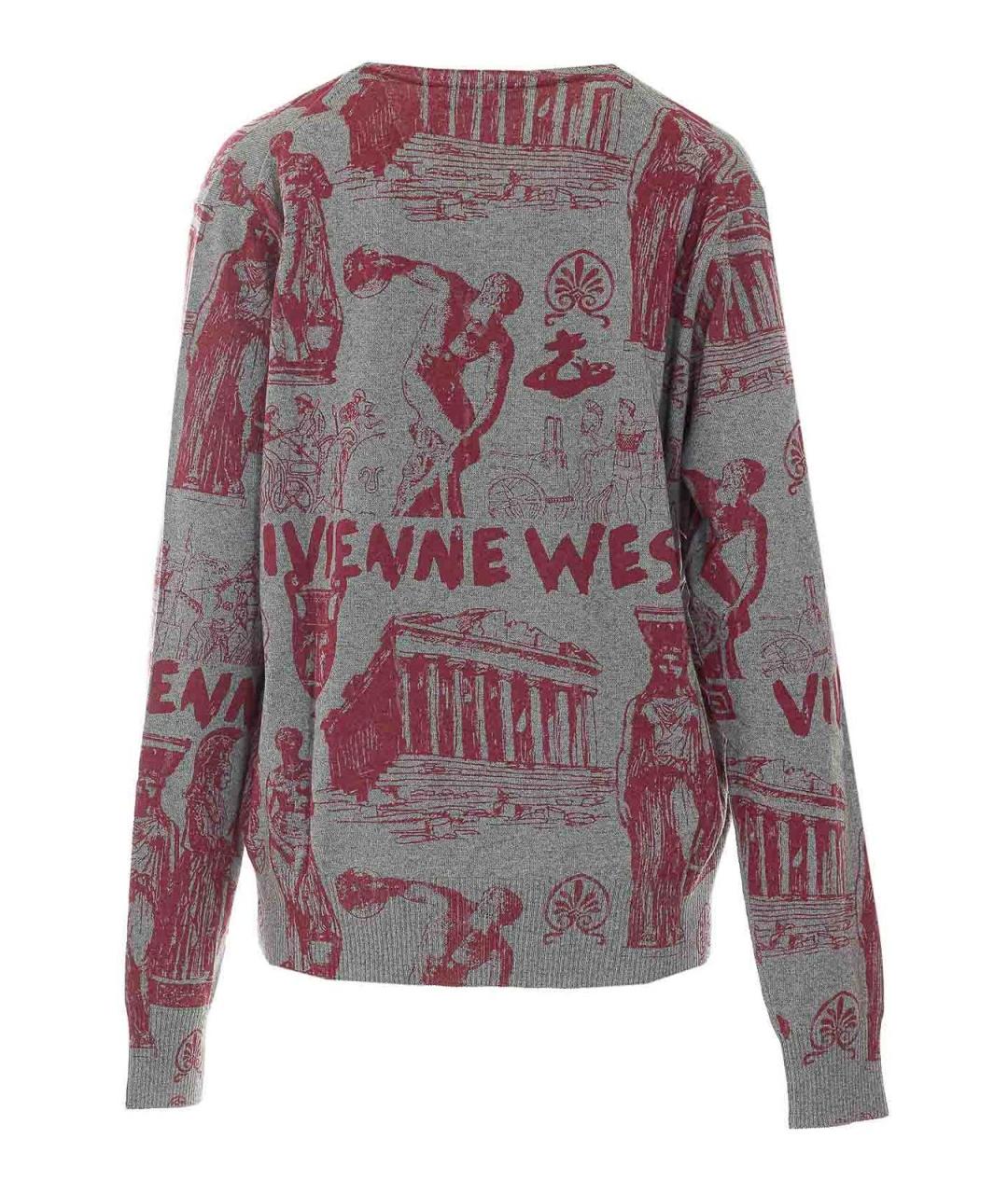 VIVIENNE WESTWOOD Серый хлопковый джемпер / свитер, фото 2