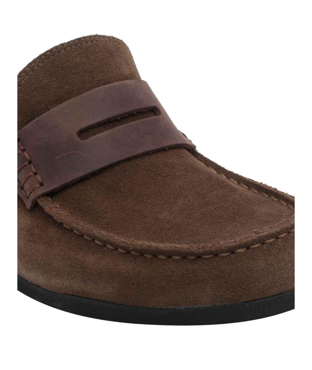 BIRKENSTOCK Коричневые замшевые сабо, фото 4