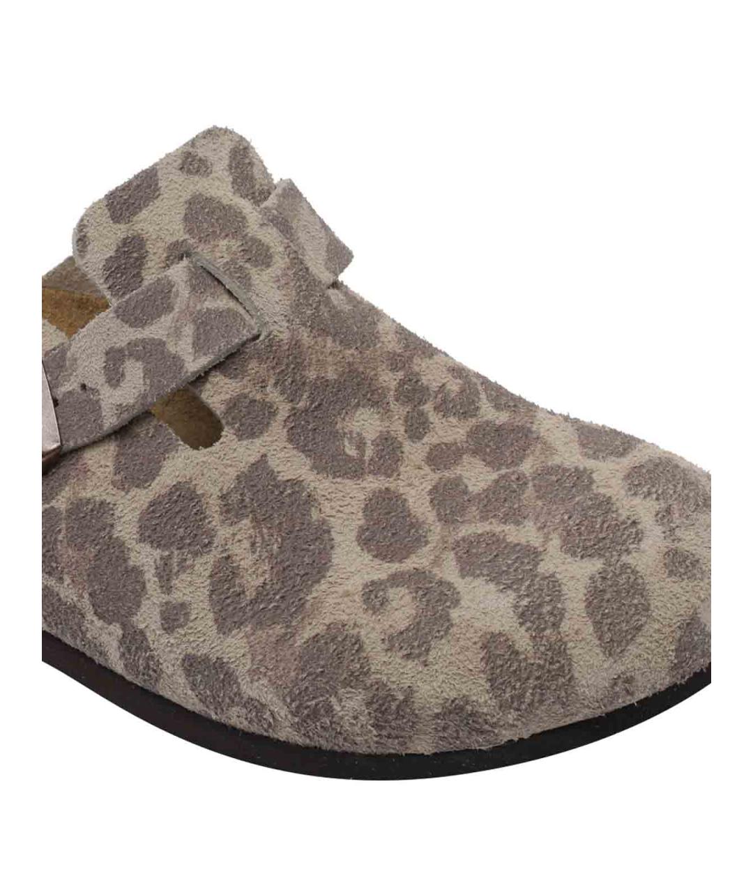BIRKENSTOCK Мульти замшевые мюли, фото 4