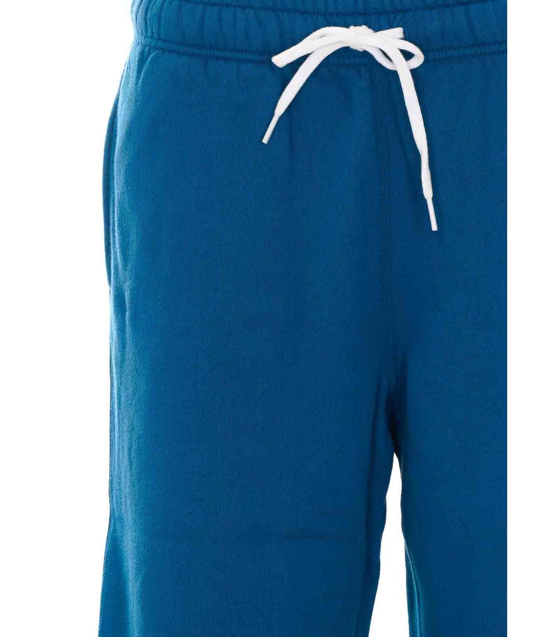 POLO RALPH LAUREN Синие хлопковые спортивные брюки и шорты, фото 4