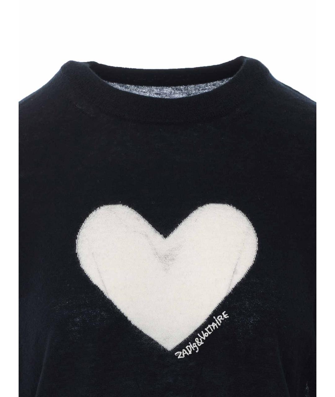 ZADIG & VOLTAIRE Черная кашемировая футболка, фото 4