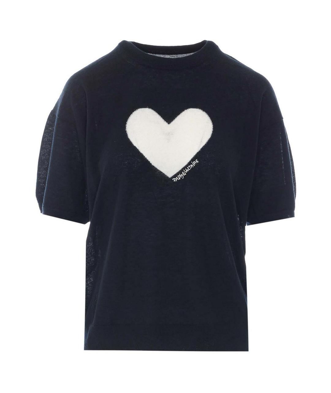 ZADIG & VOLTAIRE Черная кашемировая футболка, фото 1