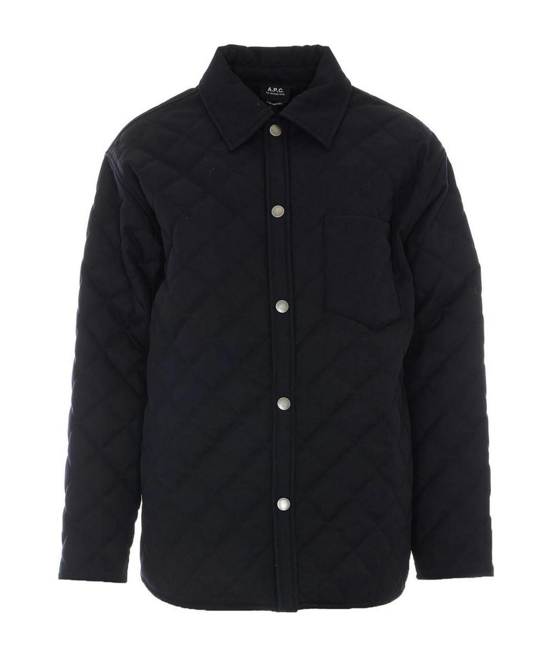 A.P.C. Темно-синяя полиэстеровая куртка, фото 1