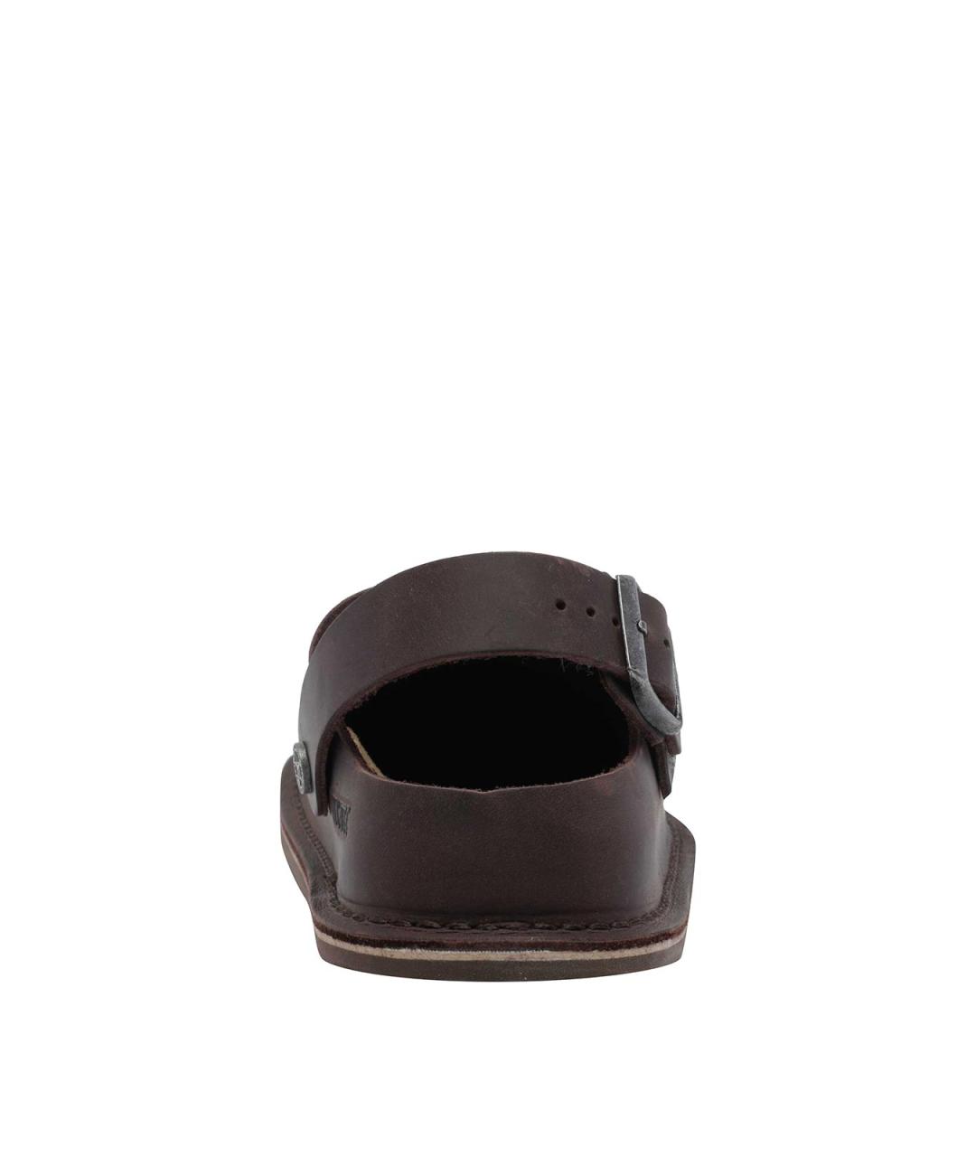 BIRKENSTOCK Коричневые кожаные сабо, фото 4